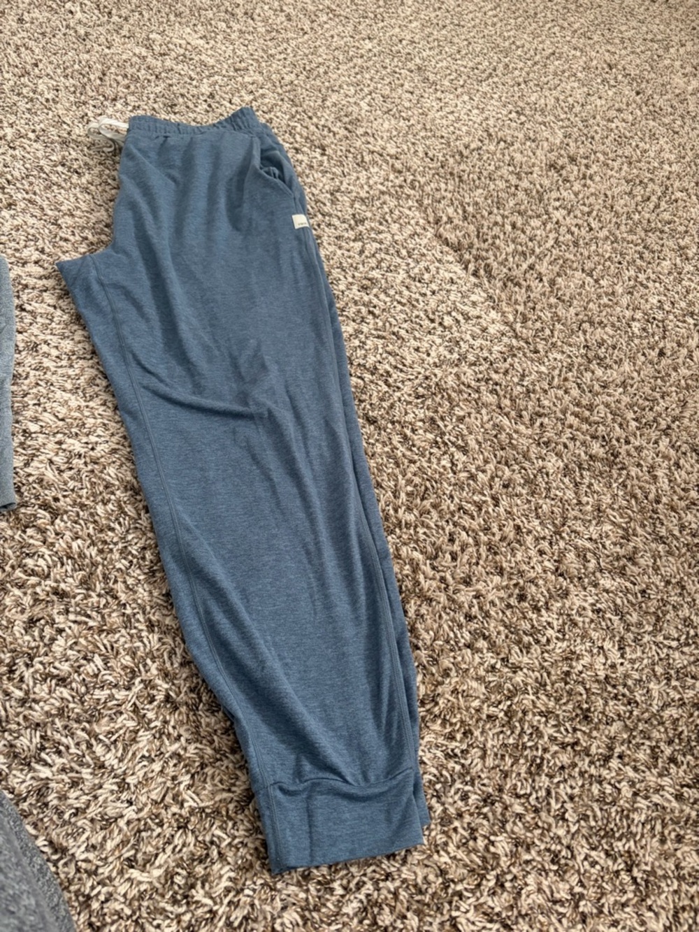 Vuori Heathered Slate Blue Joggers